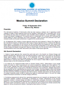 IAA Mexico Summit Declaration